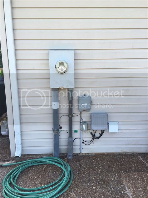 electric meter box falling off house|fed meter base falling off house.